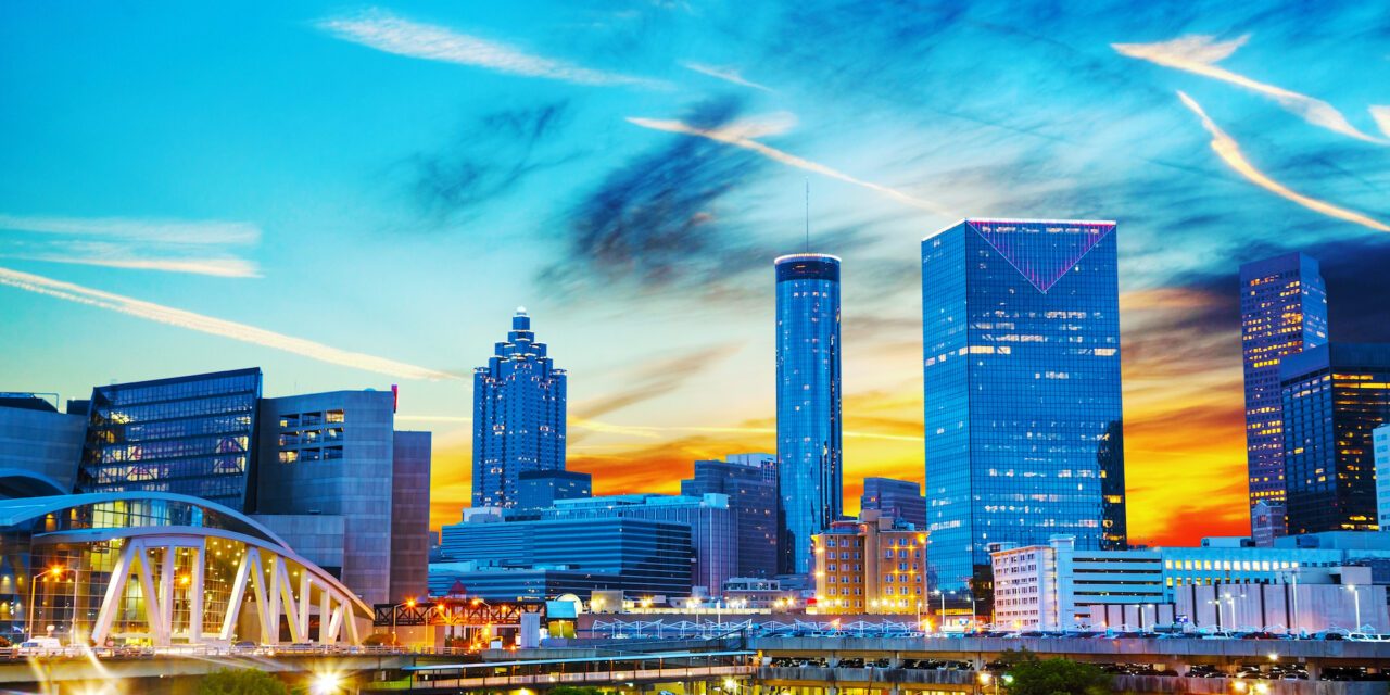 Atlanta city skyline representing V Consulting Services headquarters